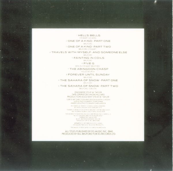Bruford - One Of A Kind (CD, Album, RE, Nim) (Near Mint (NM or M-)) - Image 4