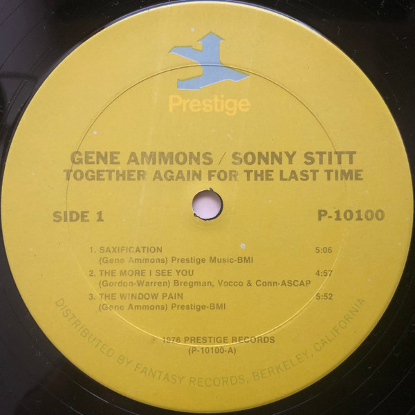 Gene Ammons / Sonny Stitt - Together Again For The Last Time (LP, Album, Ter) (Very Good Plus (VG+)) - Image 3