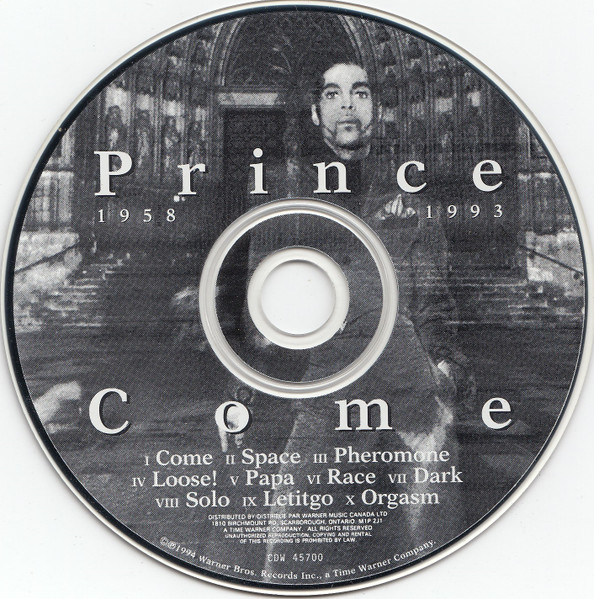 Prince - Come (CD, Album) (Near Mint (NM or M-)) - Image 4