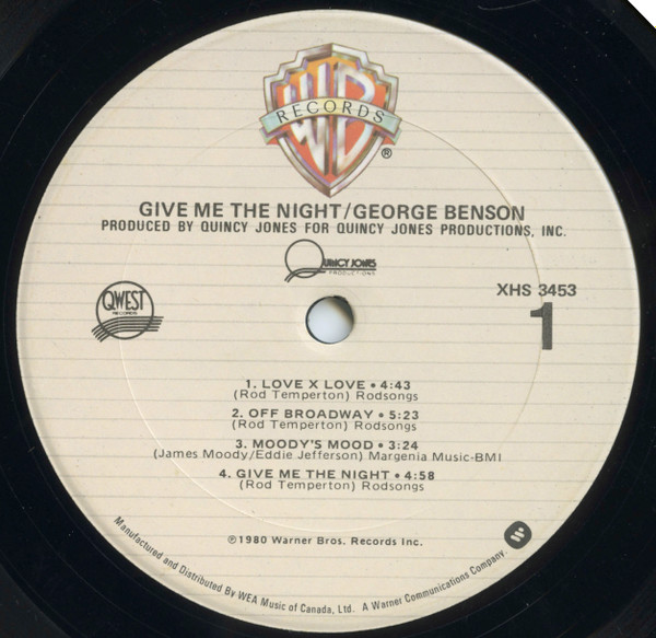 George Benson - Give Me The Night (LP, Album) (Very Good Plus (VG+)) - Image 3