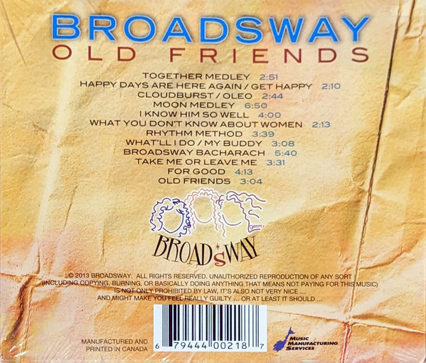 Broadsway, Heather Bambrick, Julie Michels, Diane Leah - Old Friends (CD, Album) (Mint (M)) - Image 2