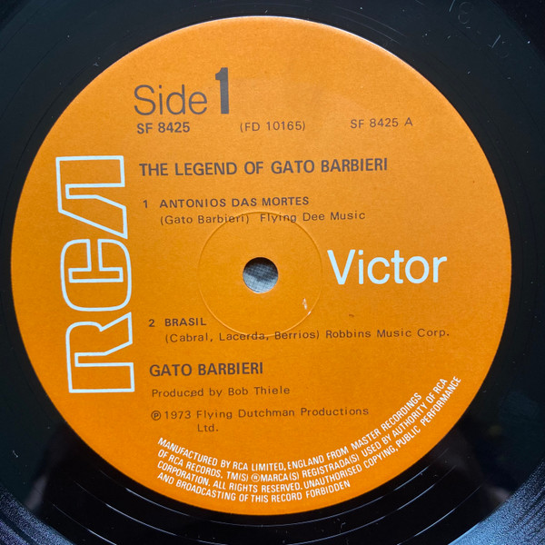 Gato Barbieri - The Legend Of Gato Barbieri (LP, Comp) (Near Mint (NM or M-)) - Image 3