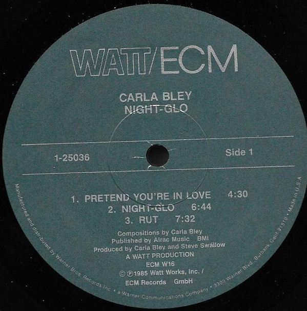 Carla Bley - Night-glo (LP, Album) (Near Mint (NM or M-)) - Image 3