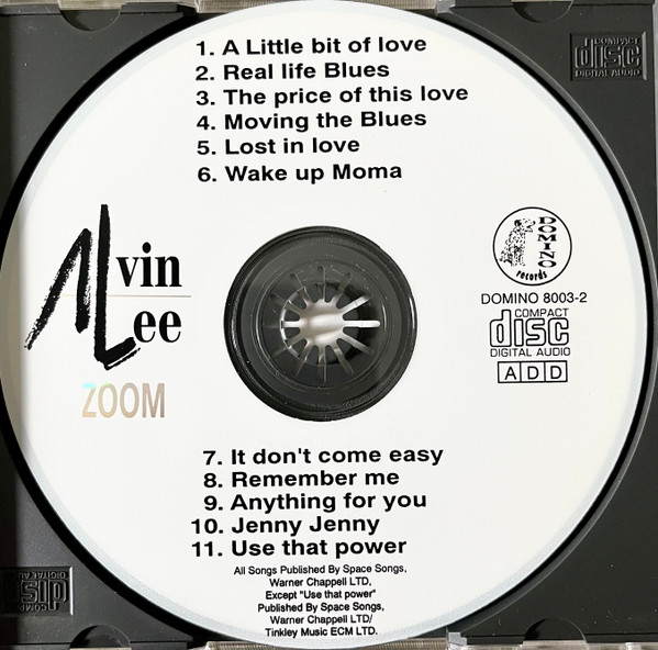 Alvin Lee - Zoom (CD, Album) (Near Mint (NM or M-)) - Image 3