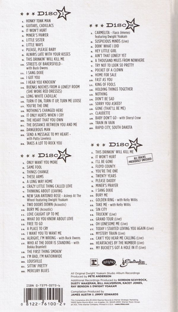 Dwight Yoakam - Reprise Please Baby: The Warner Bros. Years (4xCD, Comp + Box) (Near Mint (NM or M-)) - Image 2