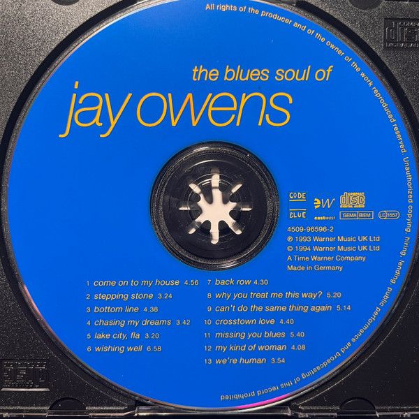 Jay Owens - The Blues Soul Of Jay Owens (CD, Album) (Near Mint (NM or M-)) - Image 4