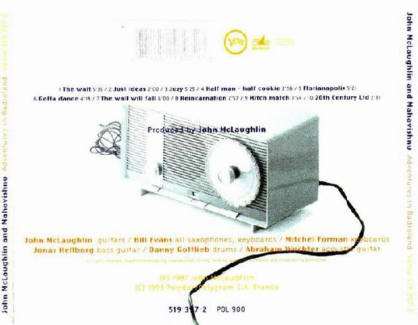 John McLaughlin And Mahavishnu* - Adventures In Radioland (CD, Album, RE) (Mint (M)) - Image 3