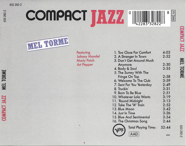 Mel Torme* - Mel Torme (CD, Comp, RM) (Near Mint (NM or M-)) - Image 2