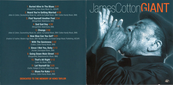 James Cotton - Giant (CD, Album) (Mint (M)) - Image 4