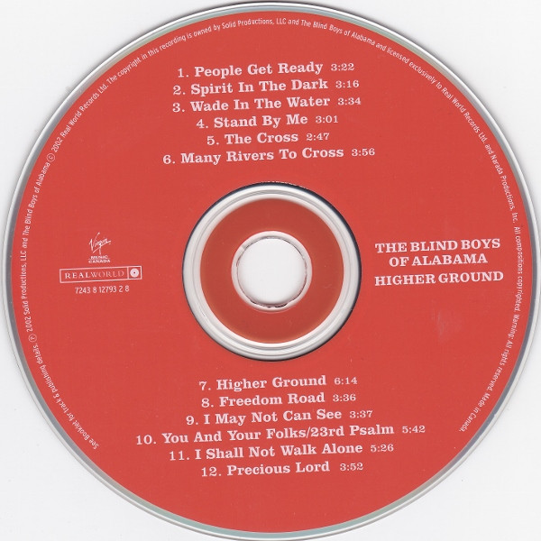 The Blind Boys Of Alabama - Higher Ground (CD, Album) (Near Mint (NM or M-)) - Image 3