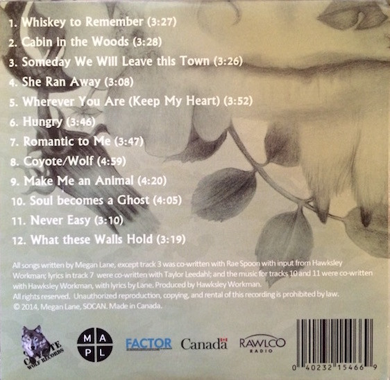 Megan Lane - Sounding The Animal (CD, Album) (Mint (M)) - Image 2