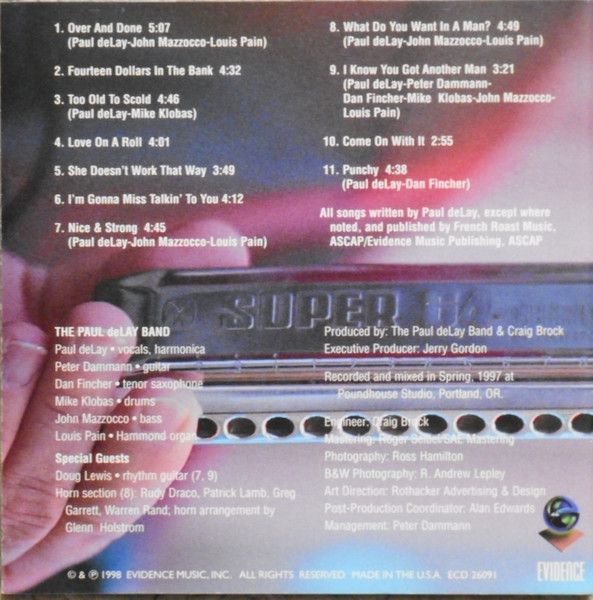 The Paul deLay Band - Nice & Strong (CD, Album) (Near Mint (NM or M-)) - Image 2