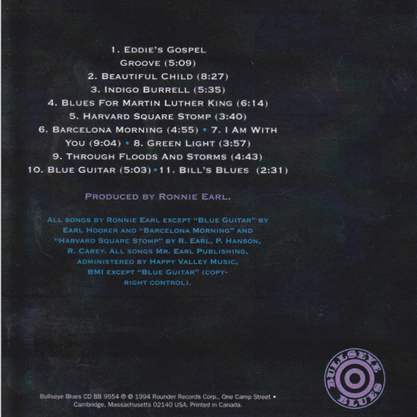 Ronnie Earl & The Broadcasters* - Language Of The Soul (CD, Album) (Near Mint (NM or M-)) - Image 2