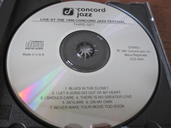 Ernestine Anderson, Ed Bickert, Gene Harris, Harold Jones, Marshall Royal, Lynn Seaton, Frank Wess - Live At The 1990 Concord Jazz Festival Third Set (CD, Album) (Near Mint (NM or M-)) - Image 2