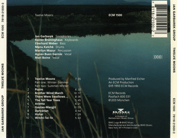 Jan Garbarek Group - Twelve Moons (CD, Album) (Near Mint (NM or M-)) - Image 2