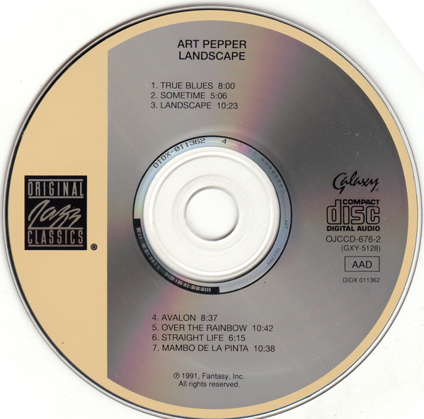 Art Pepper - Landscape (CD, RE, RM) (Near Mint (NM or M-)) - Image 4