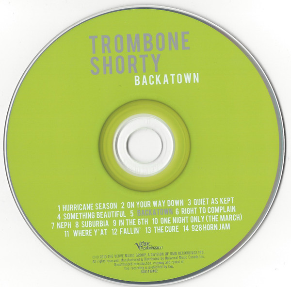 Trombone Shorty - Backatown (CD, Album) (Near Mint (NM or M-)) - Image 3