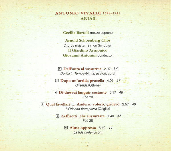 Vivaldi* - Cecilia Bartoli, Il Giardino Armonico - The Vivaldi Album (CD, Album, RP, Dig) (Near Mint (NM or M-)) - Image 5