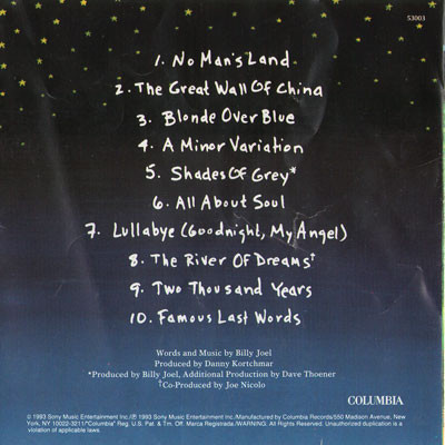 Billy Joel - River Of Dreams (CD, Album, Club) (Mint (M)) - Image 3