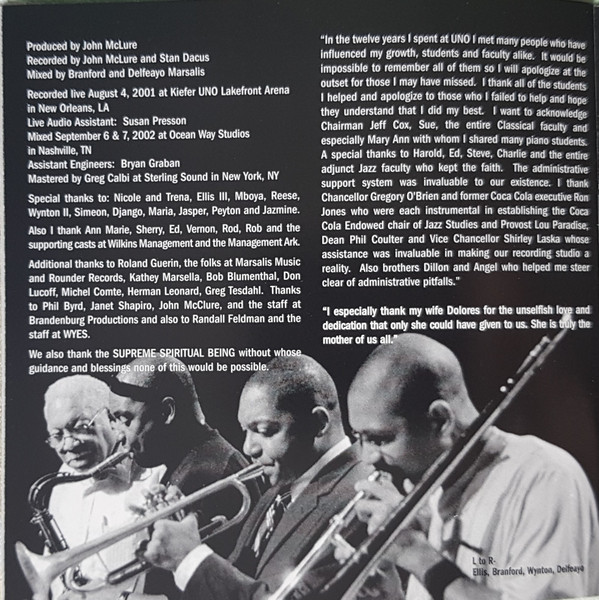 The Marsalis Family - A Jazz Celebration (CD, Album) (Near Mint (NM or M-)) - Image 2