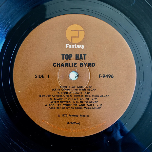 Charlie Byrd Featuring Nat Adderley - Top Hat (LP) (Near Mint (NM or M-)) - Image 3