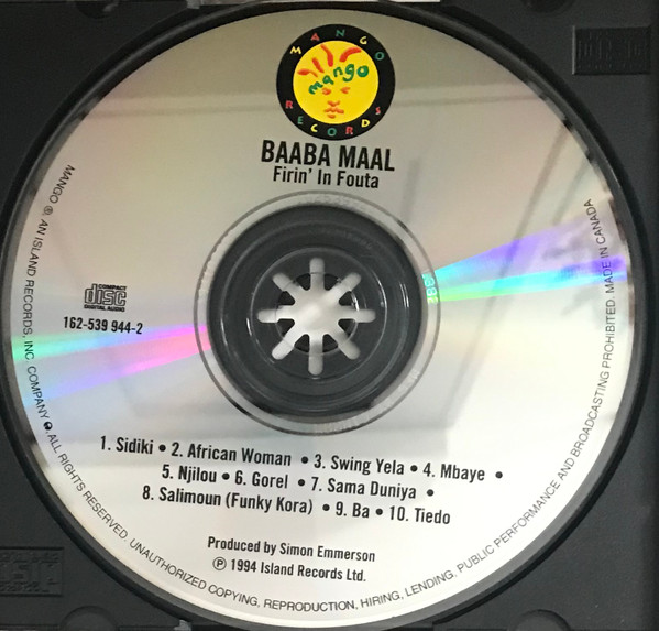 Baaba Maal - Firin' In Fouta (CD, Album) (Near Mint (NM or M-)) - Image 3