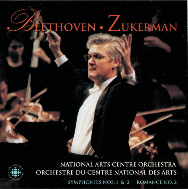 Beethoven*, Zukerman*, National Arts Centre Orchestra - Symphonies Nos. 1 & 2 · Romance No.2 (CD, Album) (Mint (M))