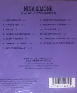 Alternative view of Nina Simone - Live At Ronnie Scott's (CD, Album, RE) (Near Mint (NM or M-))