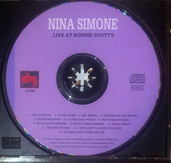 Nina Simone - Live At Ronnie Scott's (CD, Album, RE) (Near Mint (NM or M-)) - Image 3