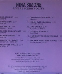 Nina Simone - Live At Ronnie Scott's (CD, Album, RE) (Near Mint (NM or M-)) - Image 5