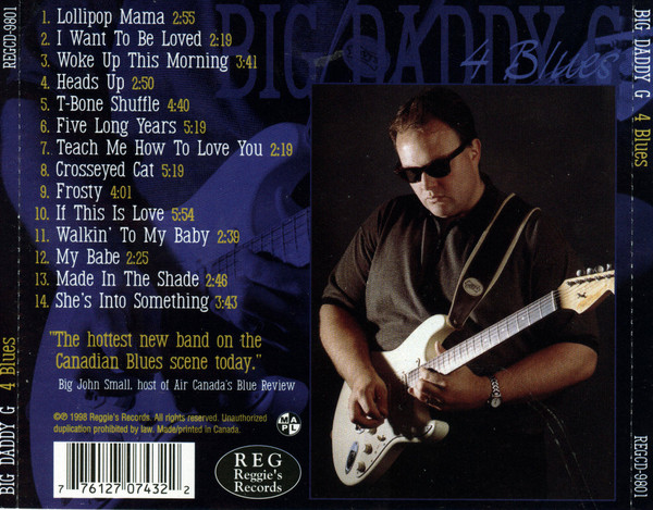 Big Daddy G (3) - 4 Blues (CD, Album) (Near Mint (NM or M-)) - Image 2