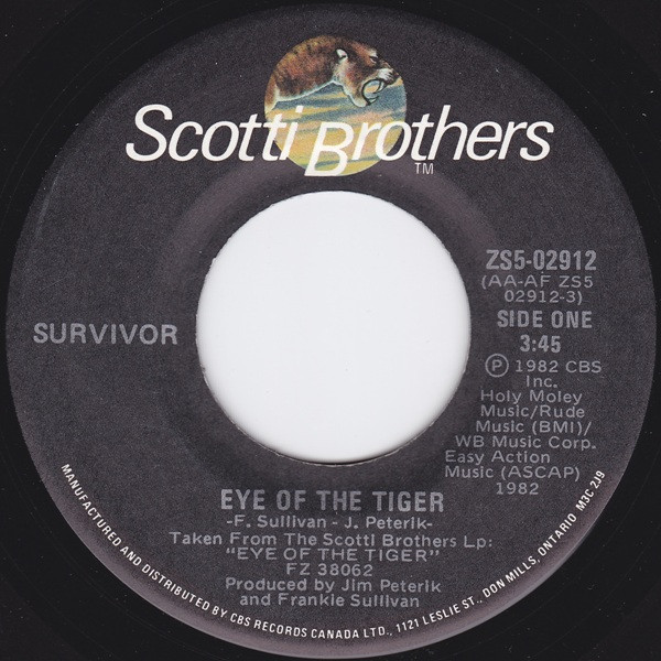 Survivor - Eye Of The Tiger (7", Single) (Very Good Plus (VG+))