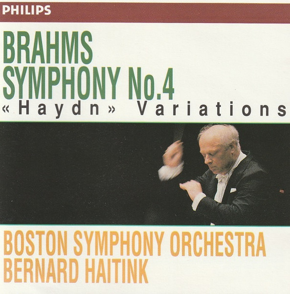 Brahms* – Boston Symphony Orchestra / Bernard Haitink - Symphony No. 4 • « Haydn » Variations (CD, Album, Club, RE) (Near Mint (NM or M-))