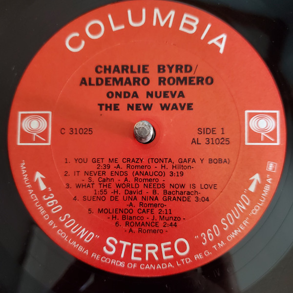 Charlie Byrd / Aldemaro Romero - Onda Nueva / The New Wave (LP, Album) (Very Good Plus (VG+)) - Image 3
