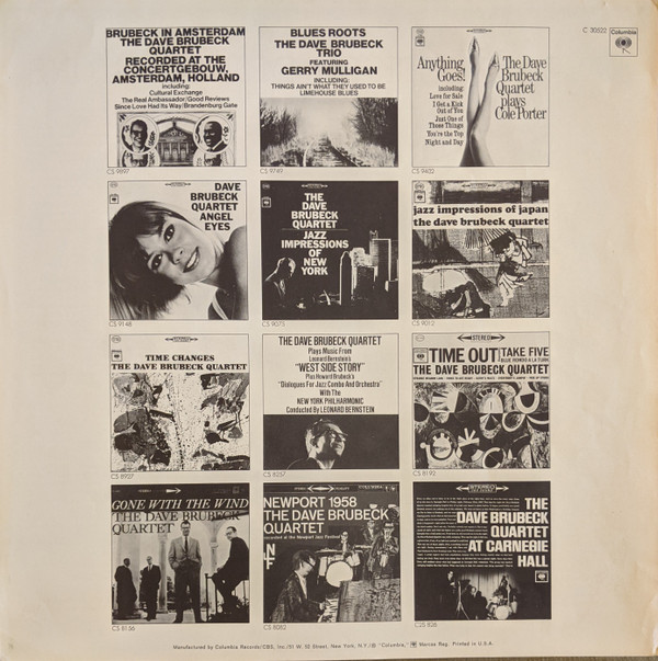 Dave Brubeck - Summit Sessions (LP, Album, Pit) (Very Good Plus (VG+)) - Image 5