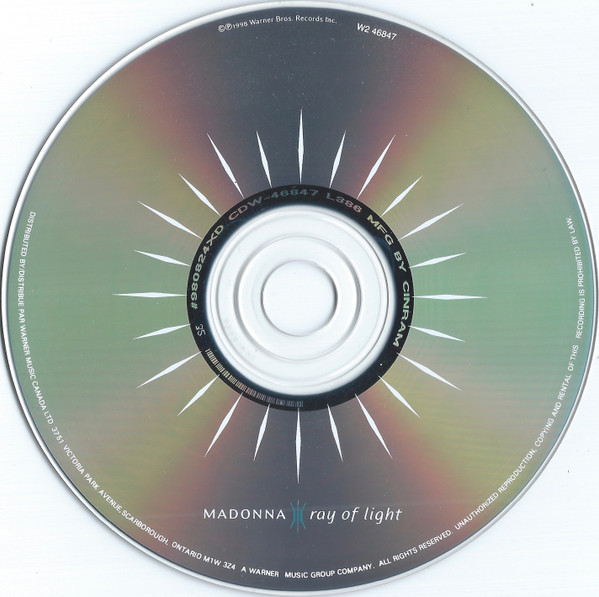 Madonna - Ray Of Light (CD, Album, Club, Cin) (Mint (M)) - Image 3