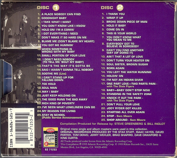 Sam & Dave - Sweat 'N' Soul (2xCD, Comp) (Near Mint (NM or M-)) - Image 2