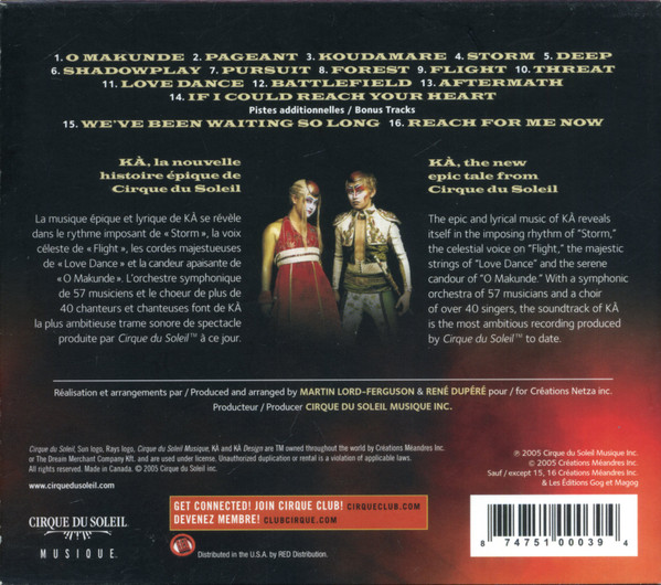 Cirque Du Soleil - KÀ (CD, Album, Sli) (Near Mint (NM or M-)) - Image 2