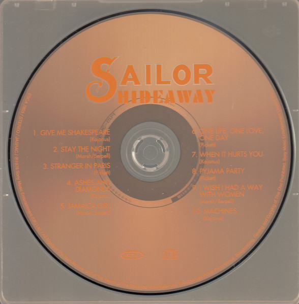 Sailor - Hideaway (CD, Album, RE) (Near Mint (NM or M-)) - Image 4
