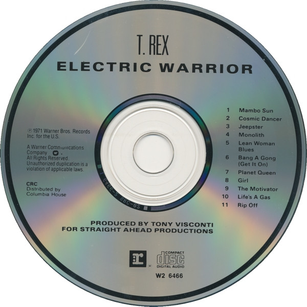 T. Rex - Electric Warrior (CD, Album, Club, RE) (Near Mint (NM or M-)) - Image 3