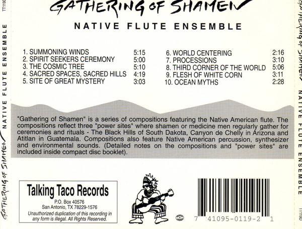 Native Flute Ensemble - Gathering Of Shamen (CD) (Near Mint (NM or M-)) - Image 2