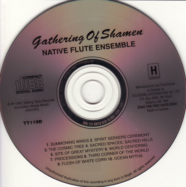 Native Flute Ensemble - Gathering Of Shamen (CD) (Near Mint (NM or M-)) - Image 3