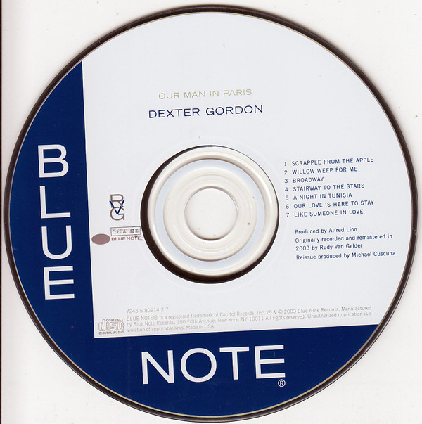 Dexter Gordon - Our Man In Paris (CD, Album, RE, RM, 24-) (Mint (M)) - Image 3