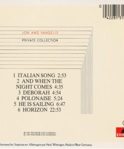 Alternative view of Jon And Vangelis* - Private Collection (CD, Album) (Mint (M))