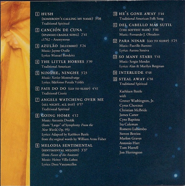 Kathleen Battle With Grover Washington, Jr., Cyrus Chestnut, Christian McBride, James Carter (3) - So Many Stars (CD, Album) (Near Mint (NM or M-)) - Image 2
