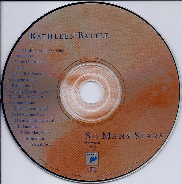 Kathleen Battle With Grover Washington, Jr., Cyrus Chestnut, Christian McBride, James Carter (3) - So Many Stars (CD, Album) (Near Mint (NM or M-)) - Image 4