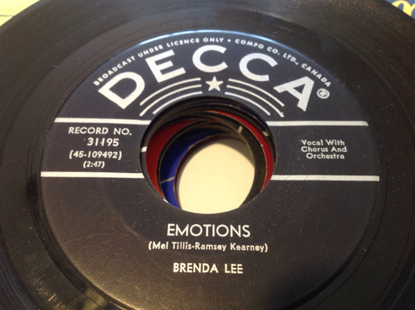 Brenda Lee - Emotions / I'm Learning About Love (7") (Near Mint (NM or M-))