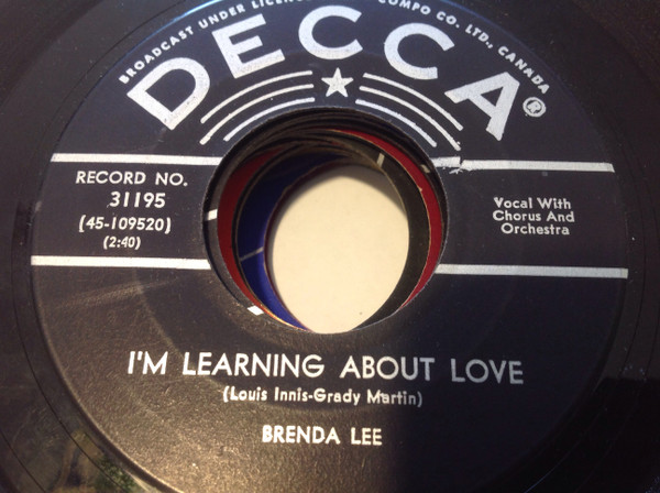 Brenda Lee - Emotions / I'm Learning About Love (7") (Near Mint (NM or M-)) - Image 2