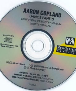 Aaron Copland, Dennis Russell Davies, Helene Schneiderman, Orchestra Of St. Luke's - Dance Panels / Short Symphony / Eight Poems Of Emily Dickinson (CD) (Near Mint (NM or M-)) - Image 3