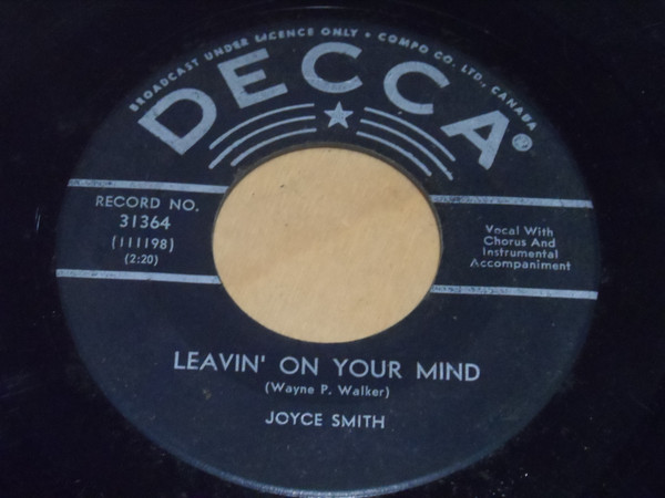 Joyce Smith (2) - Hiding Out / Leavin' On Your Mind (7") (Near Mint (NM or M-)) - Image 2